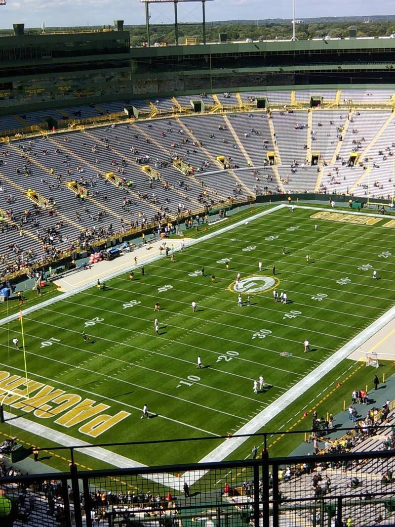 800x1070 Lambeau Field, section 737S, row seat 1 Bay Packers vs, Phone