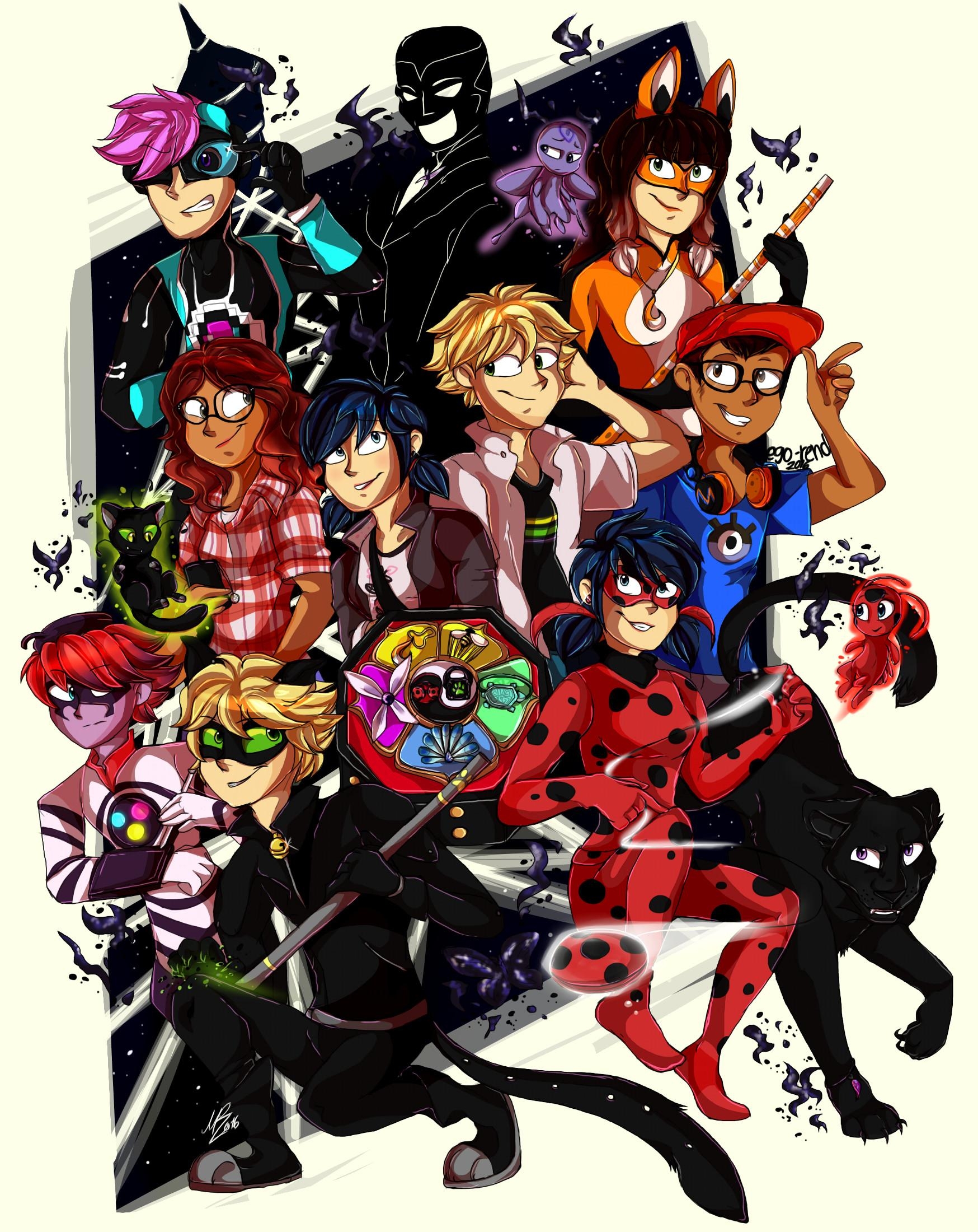 1750x2200 Ladybug And Cat Noir Wallpaper, Phone