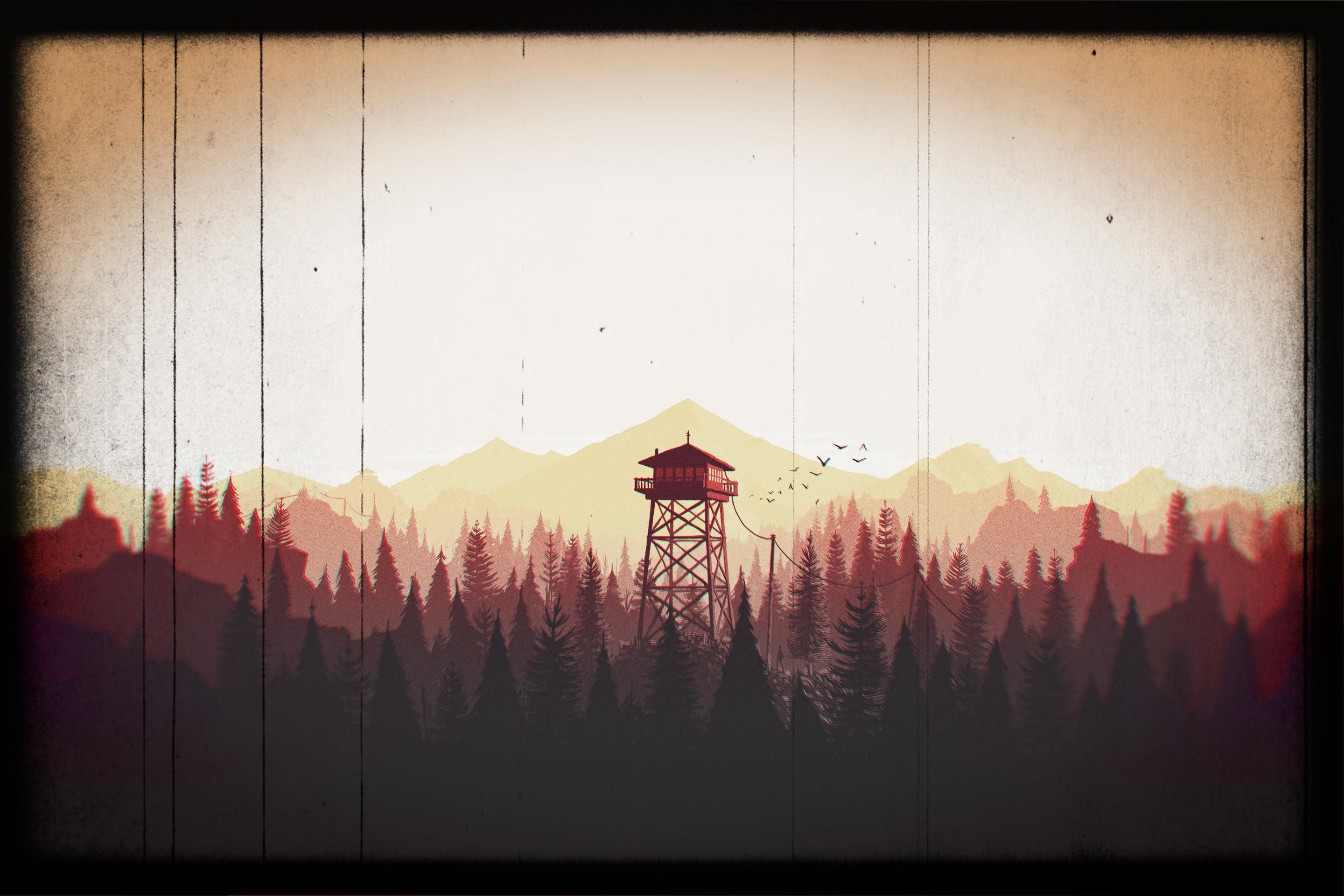 2880x1920 Wallpaper: Firewatch Retro Film Look HD. Wallpaper, Firewatch, Wallpaper background, Desktop