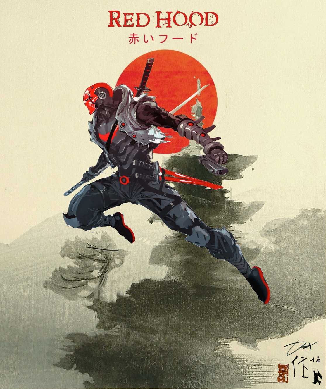 1120x1330 Red Hood Japanese Style by Dexter Soy wallpaper sizes, re, Phone