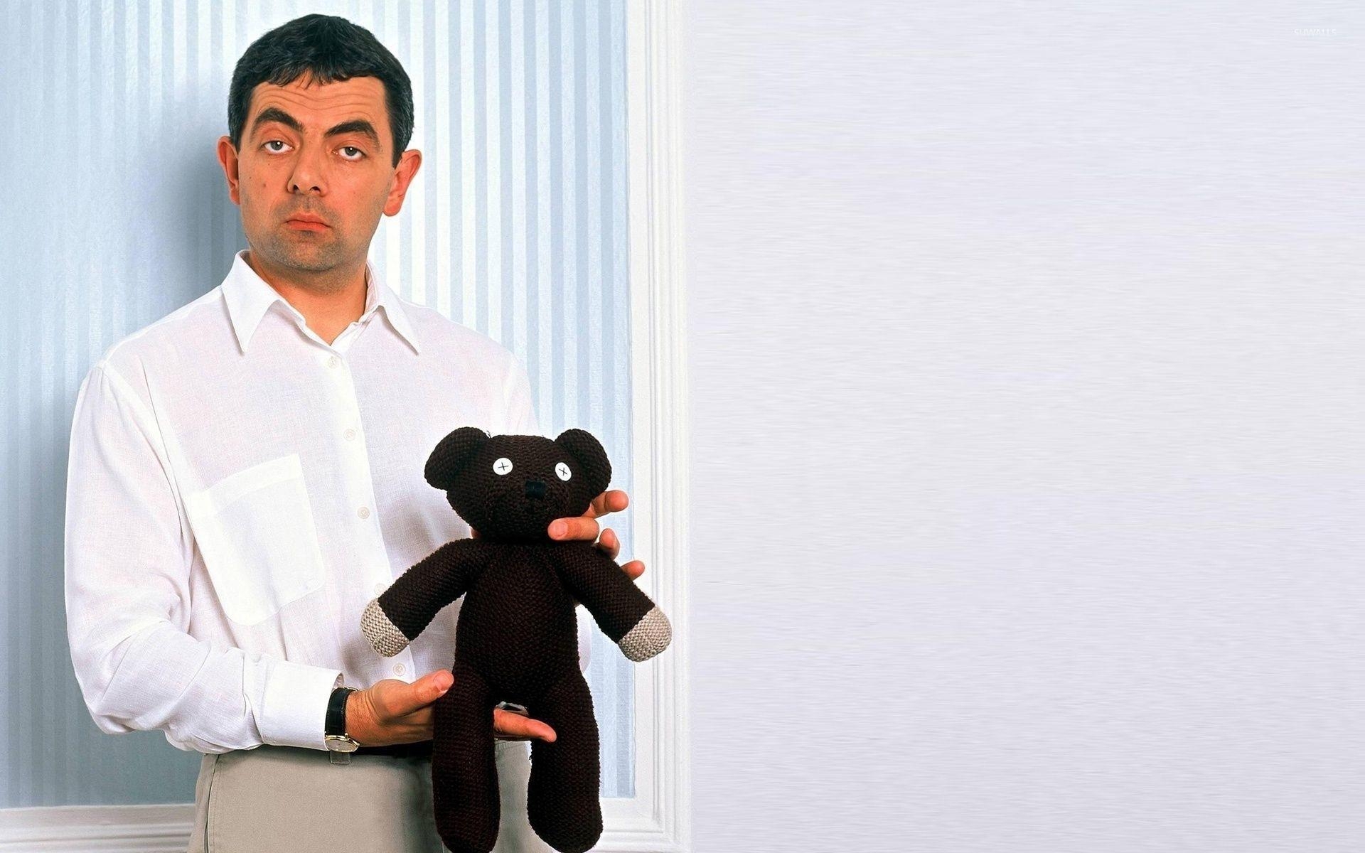 1920x1200 Mr. Bean with his teddy bear wallpaper Show wallpaper, Desktop