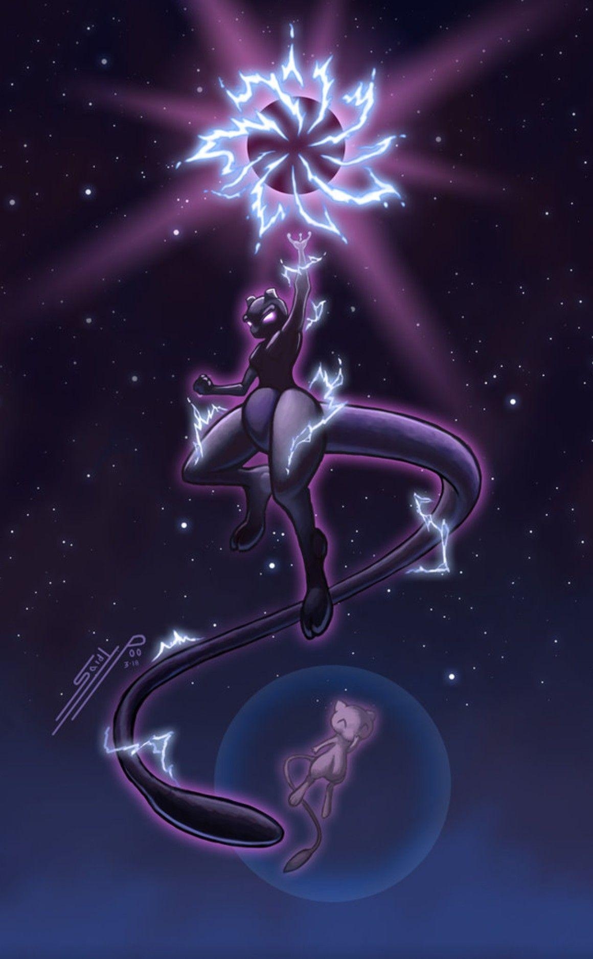 1160x1880 Mewtwo & Mew, Pokemon. Dark pokémon, Pokemon mewtwo, Pokemon mew, Phone