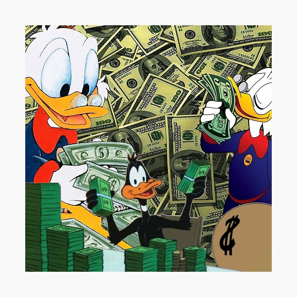 1000x1000 Donald Duck Money Poster, Phone