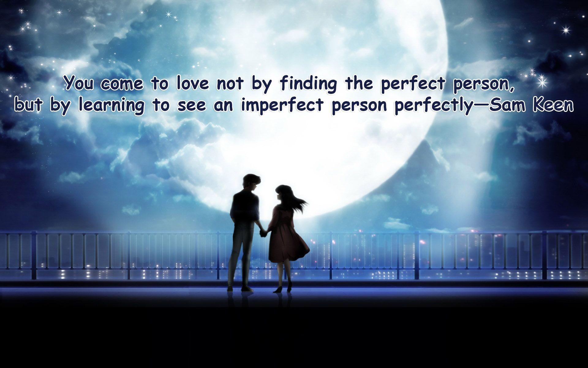 1920x1200 Love Quotes Wallpaper -Romantic Couple Image with Quotes, Desktop