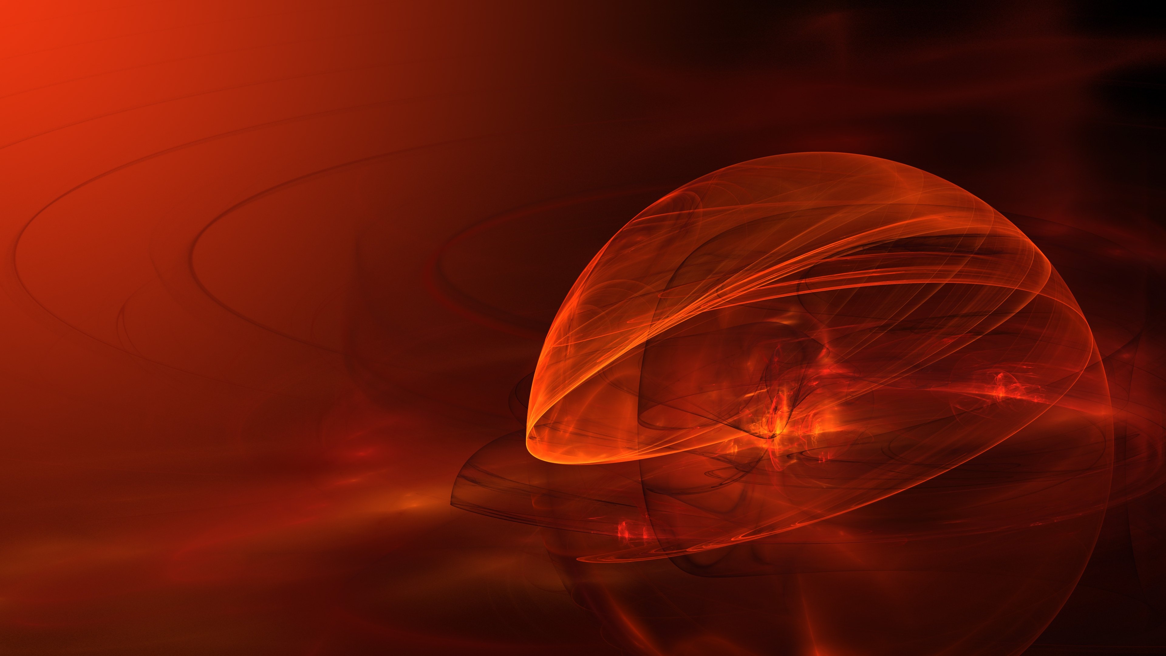 3840x2160 3D Fractal Abstract Orange 4k, HD Abstract, 4k Wallpaper, Image, Desktop