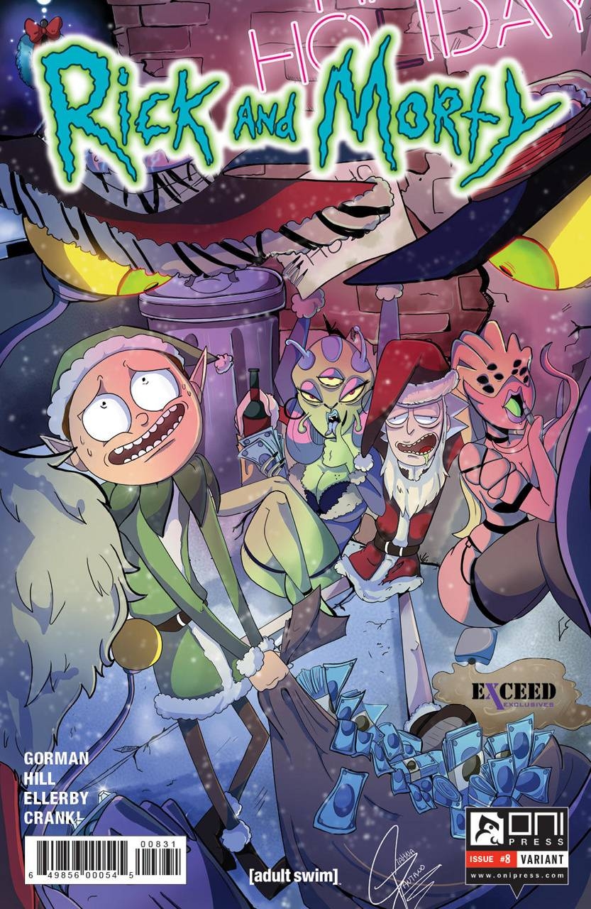 840x1280 Rick and Morty Xmas Wallpaper, Phone