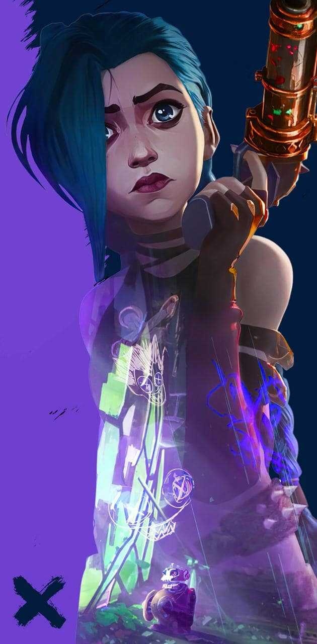 630x1280 Jinx Arcane Wallpaper, Phone