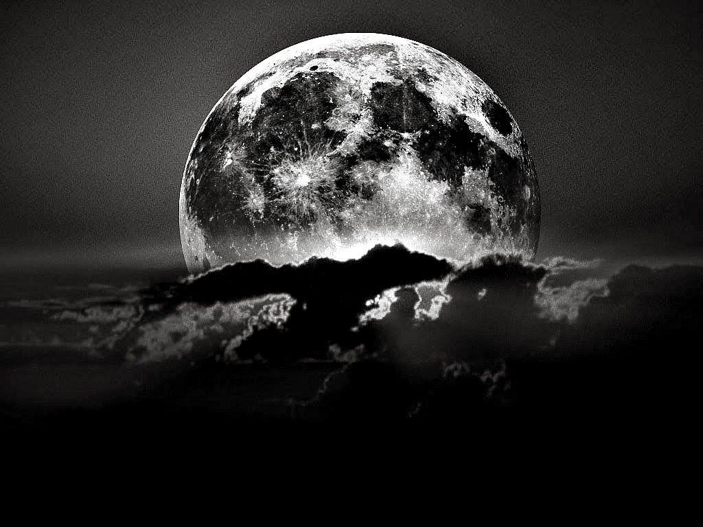 1030x770 Black and White Moon Wallpaper by HD Wallpaper Daily 1024×768 Black, Desktop