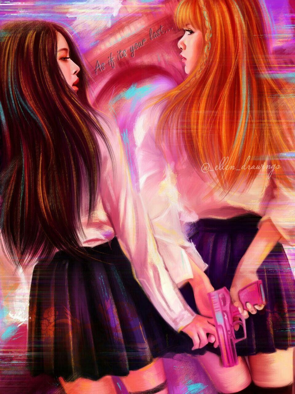 960x1280 BLΛƆKPIИK.. ChaeLisa.. FanArt. Wallpaper. Blackpink, Kpop, Kpop, Phone