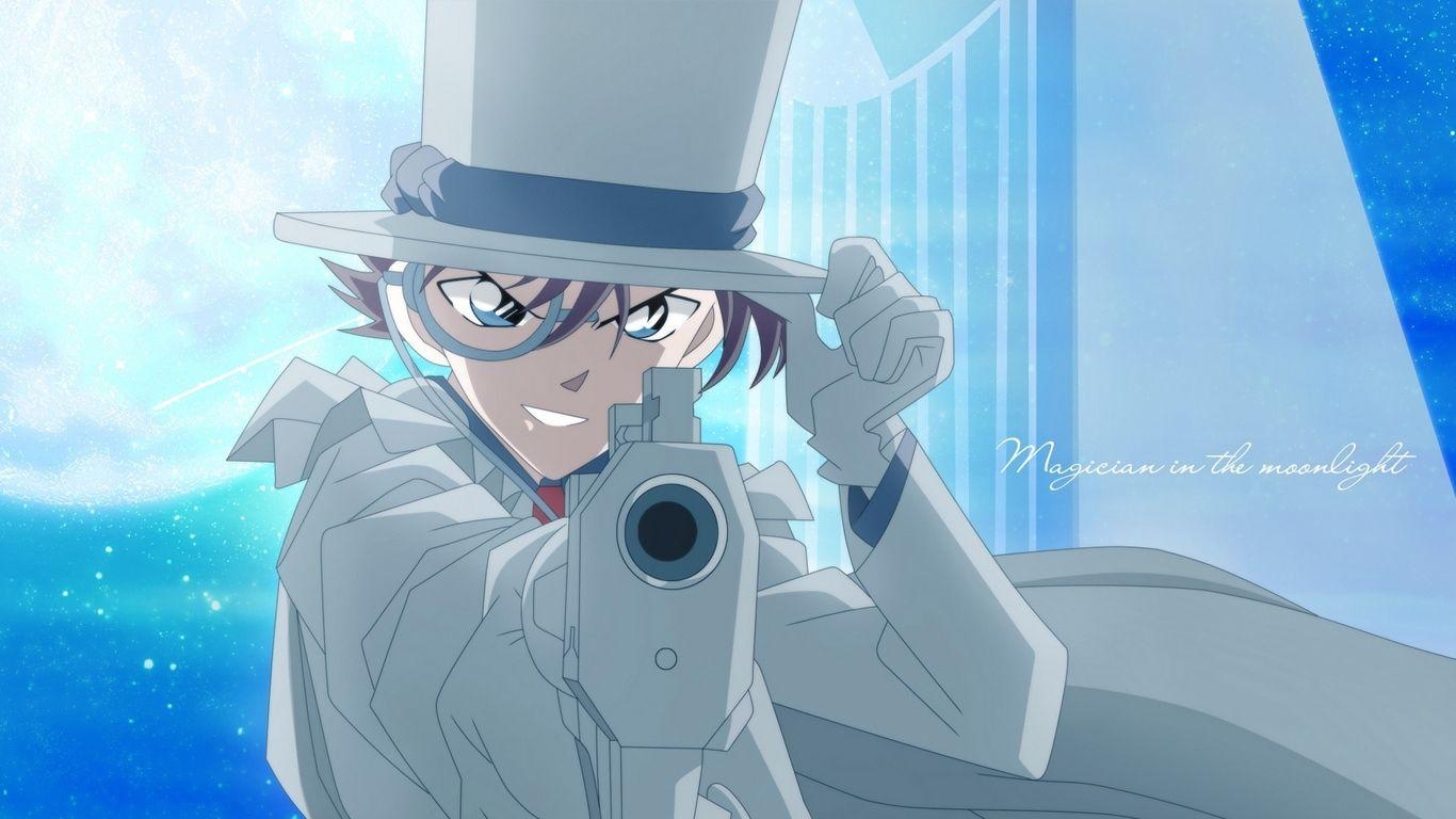 1370x770 Download wallpaper  detective conan, magic kaito, kaito kid, Desktop