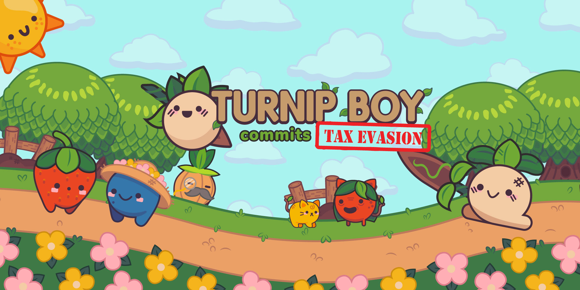 2000x1000 Tax Evading Turnip Boy Is Star Of New Video Game't Mess With Taxes, Dual Screen