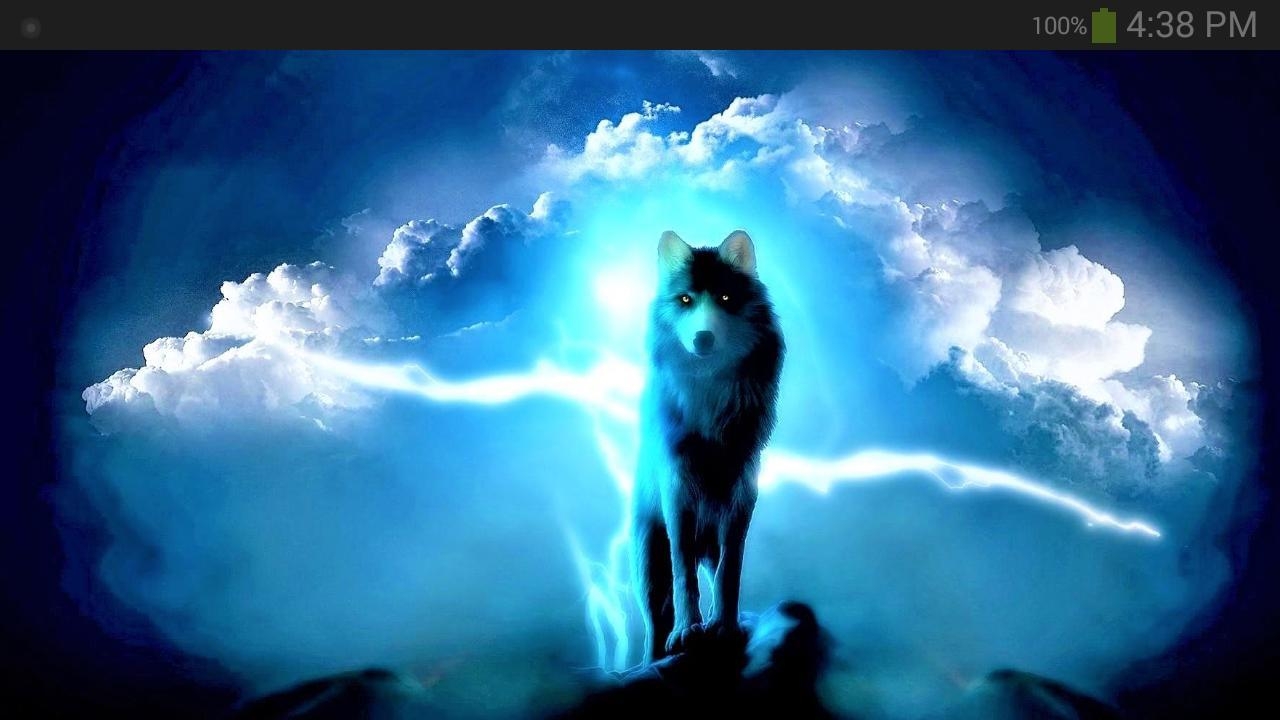 1280x720 Fantasy Wolf Wallpaper for Android, Desktop