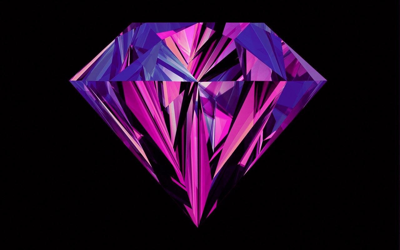 1280x800 Purple Diamond Wallpaper, Desktop