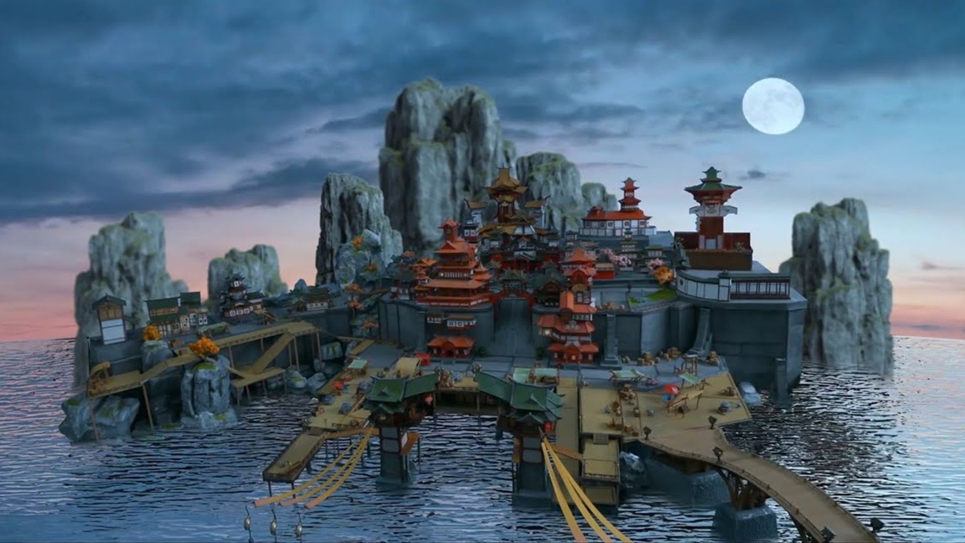 1920x1080 Genshin Impact Fans Spend 1000 Hours Building A Real Life Model Of Liyue Harbor, Desktop