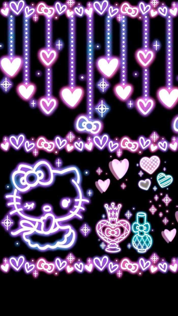 700x1250 Neon Y2K Wallpaper 6. Kitty wallpaper, Hello kitty wallpaper, Hello kitty iphone wallpaper, Phone