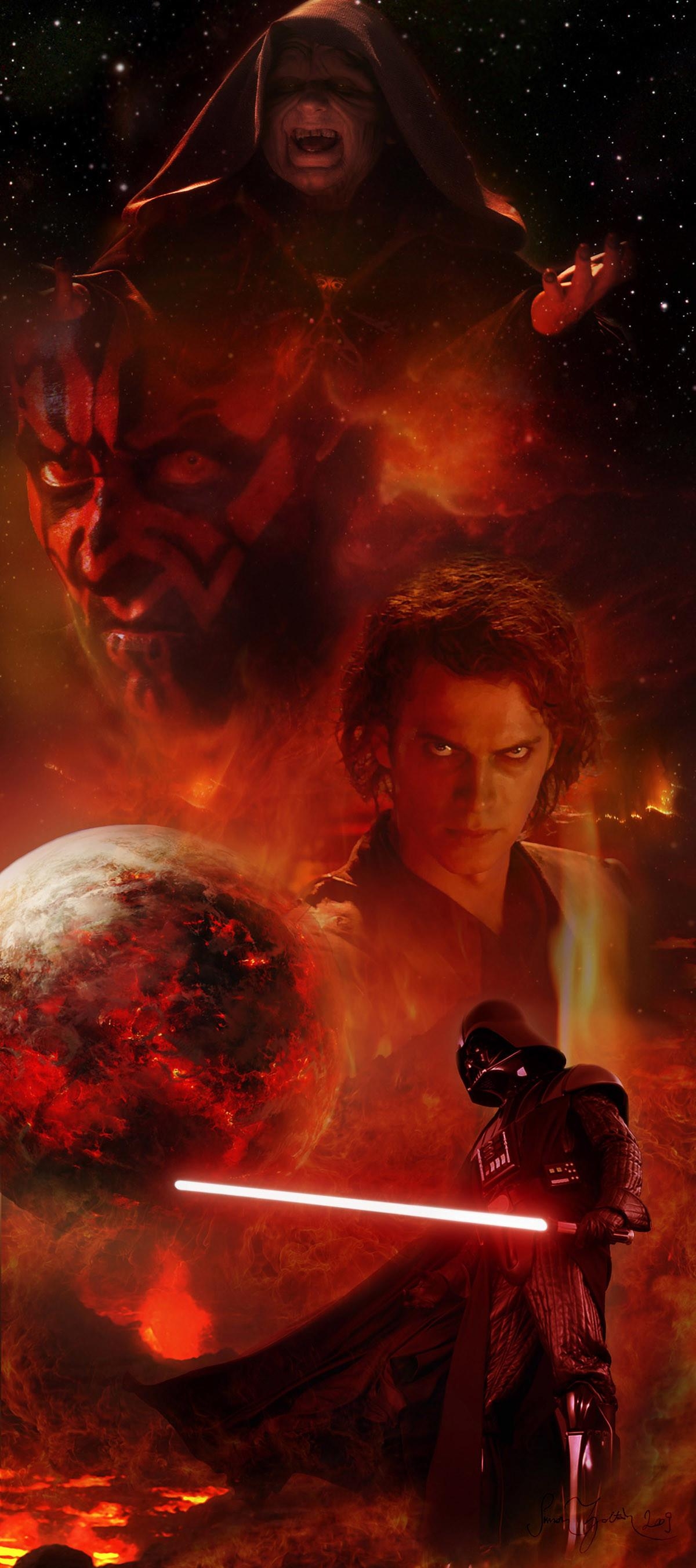 1200x2710 Anakin vs Obi Wan Wallpaper, Phone