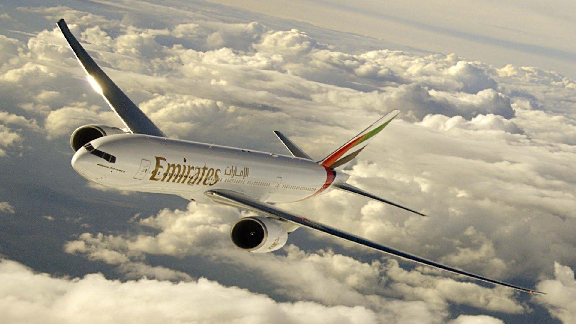 1920x1080 Boeing 777 300 Emirates Take Off Amsterdam, Desktop