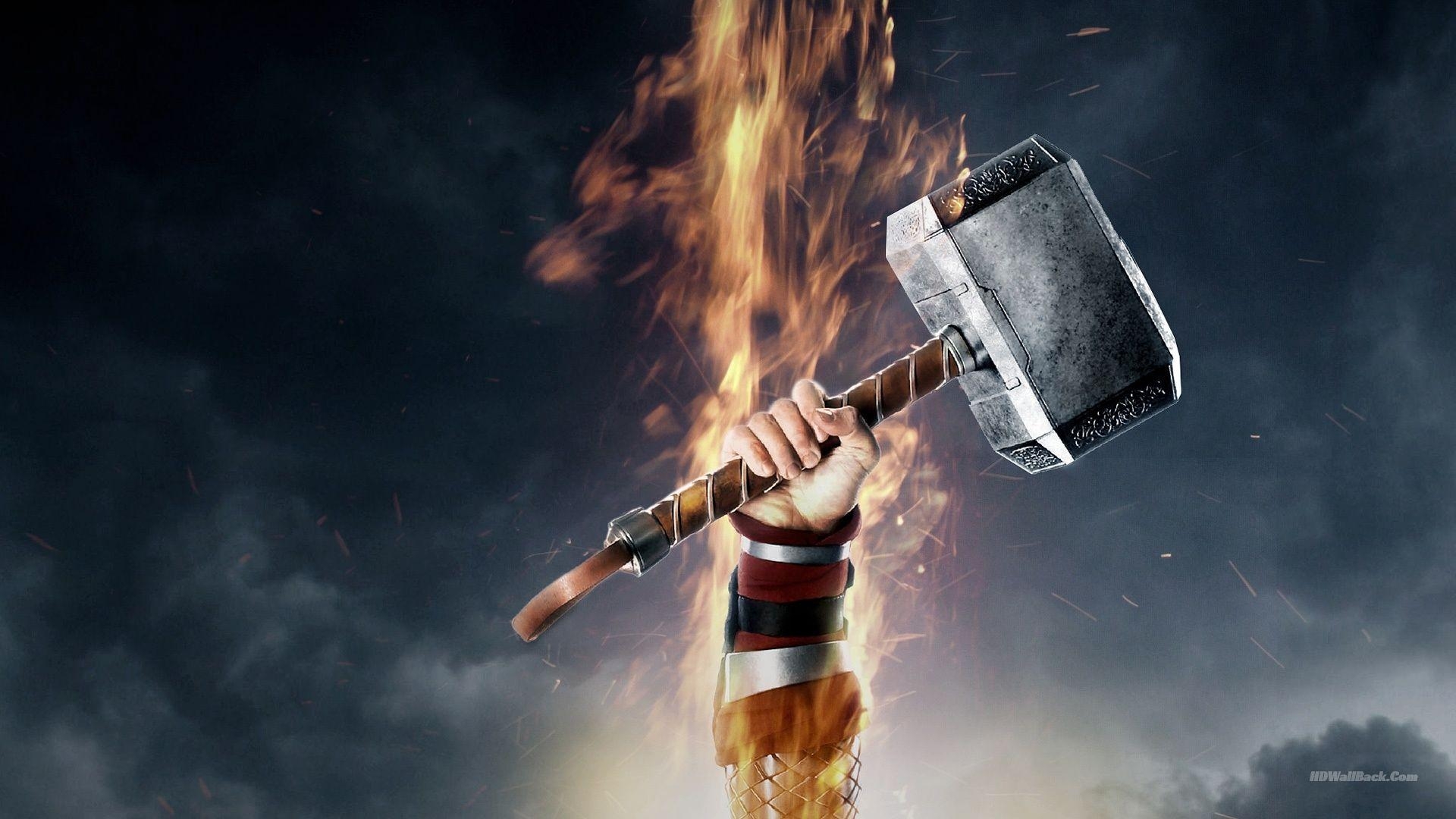 1920x1080 3D Thor Movie Hammer Wallpaper HD. HD Wallpaper, HD, Desktop