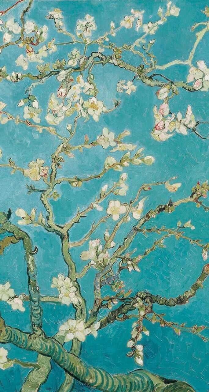 690x1280 Vincent Van Gogh iPhone Wallpaper Free Vincent Van Gogh iPhone Background - Van gogh almond blossom, Van gogh flowers, Van gogh wallpaper, Phone