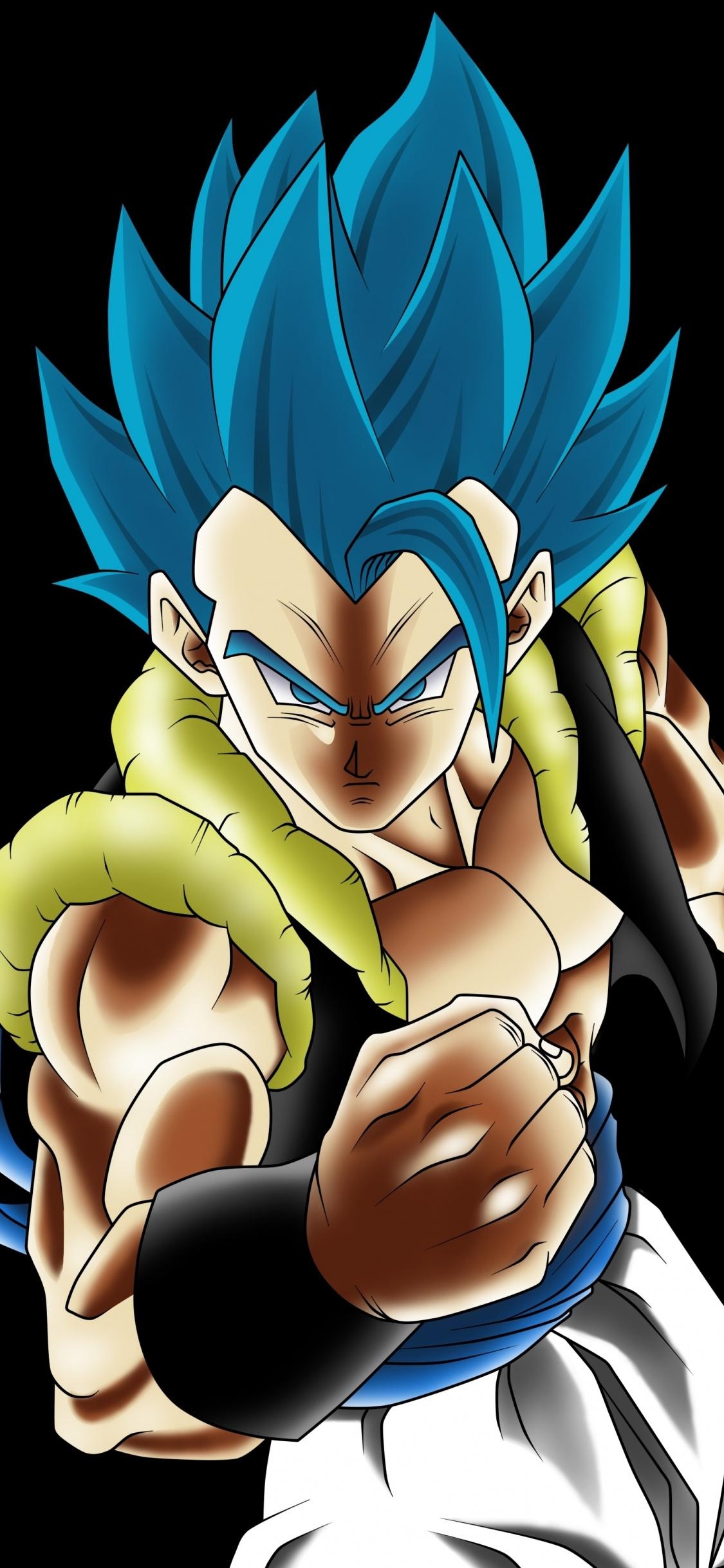 1130x2440 Download  wallpaper artwork, dragon ball, gogeta, Phone