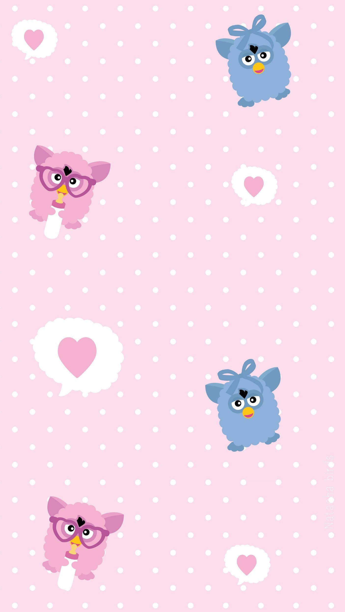 1410x2490 Furby Baby Pink iPhone WP. iPhone Wallpaper & Themes, Phone