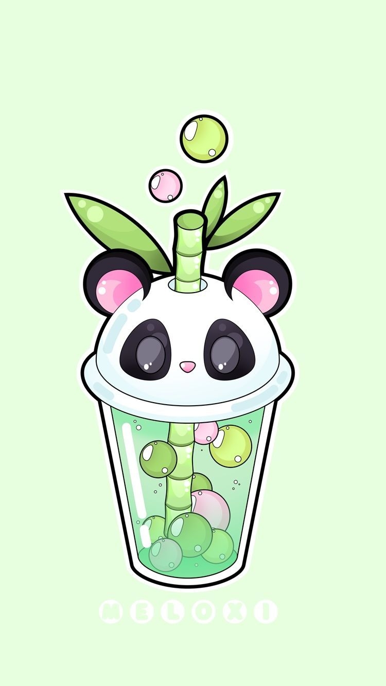 750x1340 Bubble Tea and Bunnies. Cute kawaii drawings, Kawaii doodles, Cute easy drawings, Phone