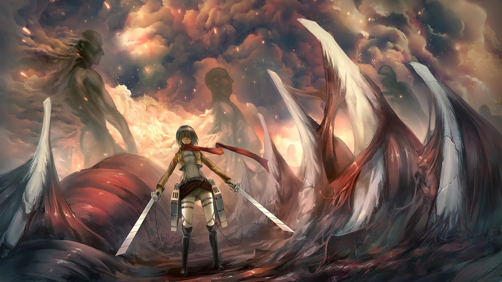 1920x1080 Mikasa Ackerman Wallpaper, Desktop