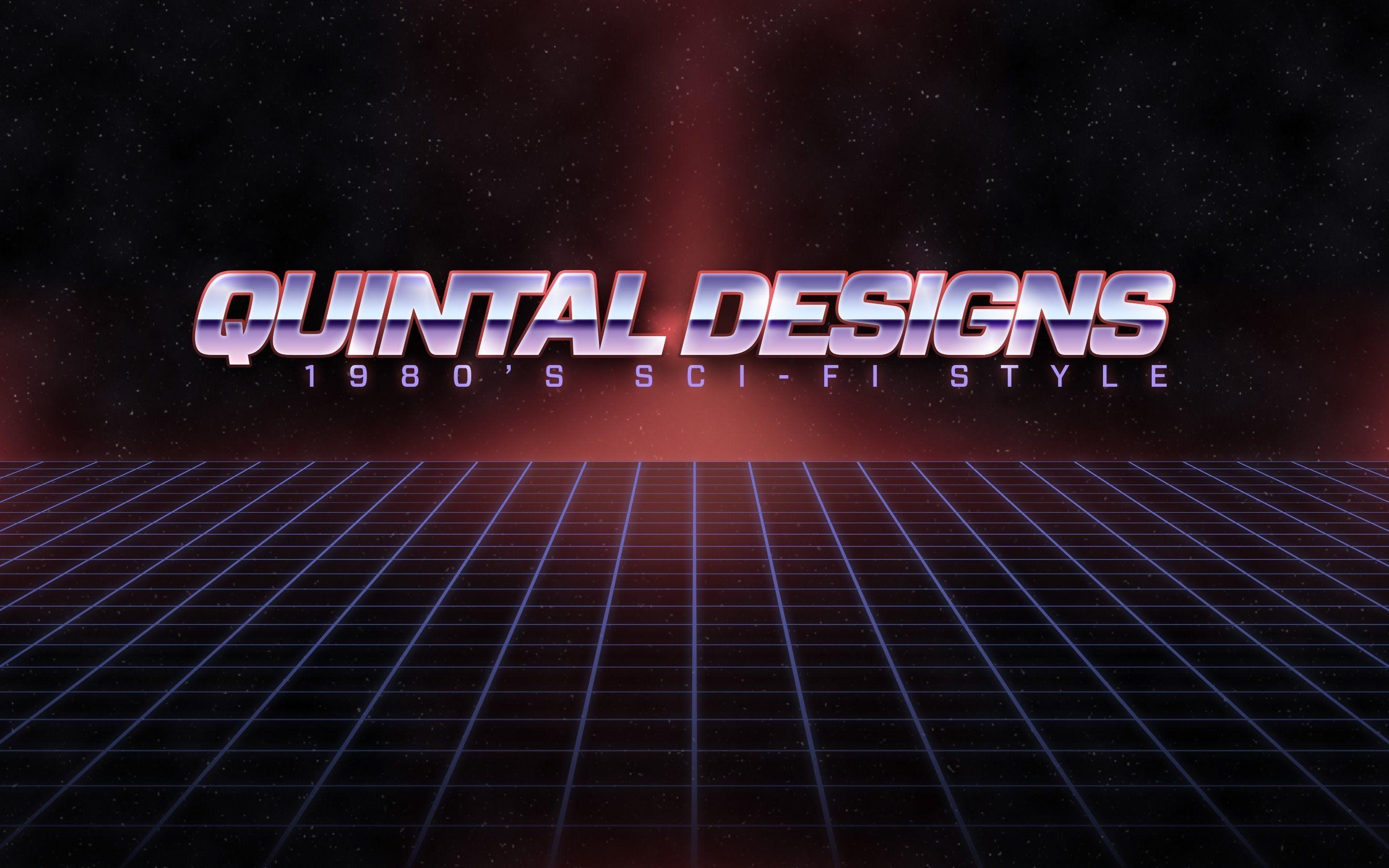 2880x1800 Retro 80's Sci Fi Logo In Photohop, Desktop