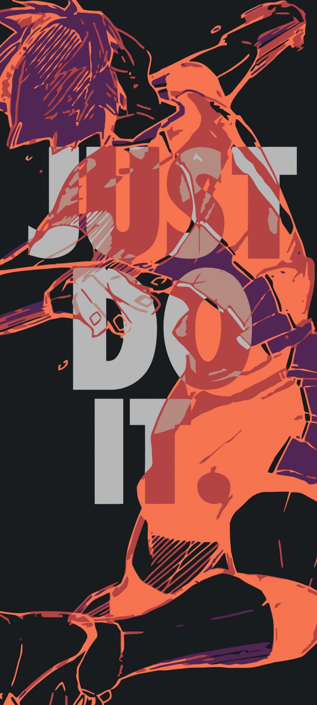 1080x2400 Just Do It Wallpaper 4K, Volleyball player, Phone