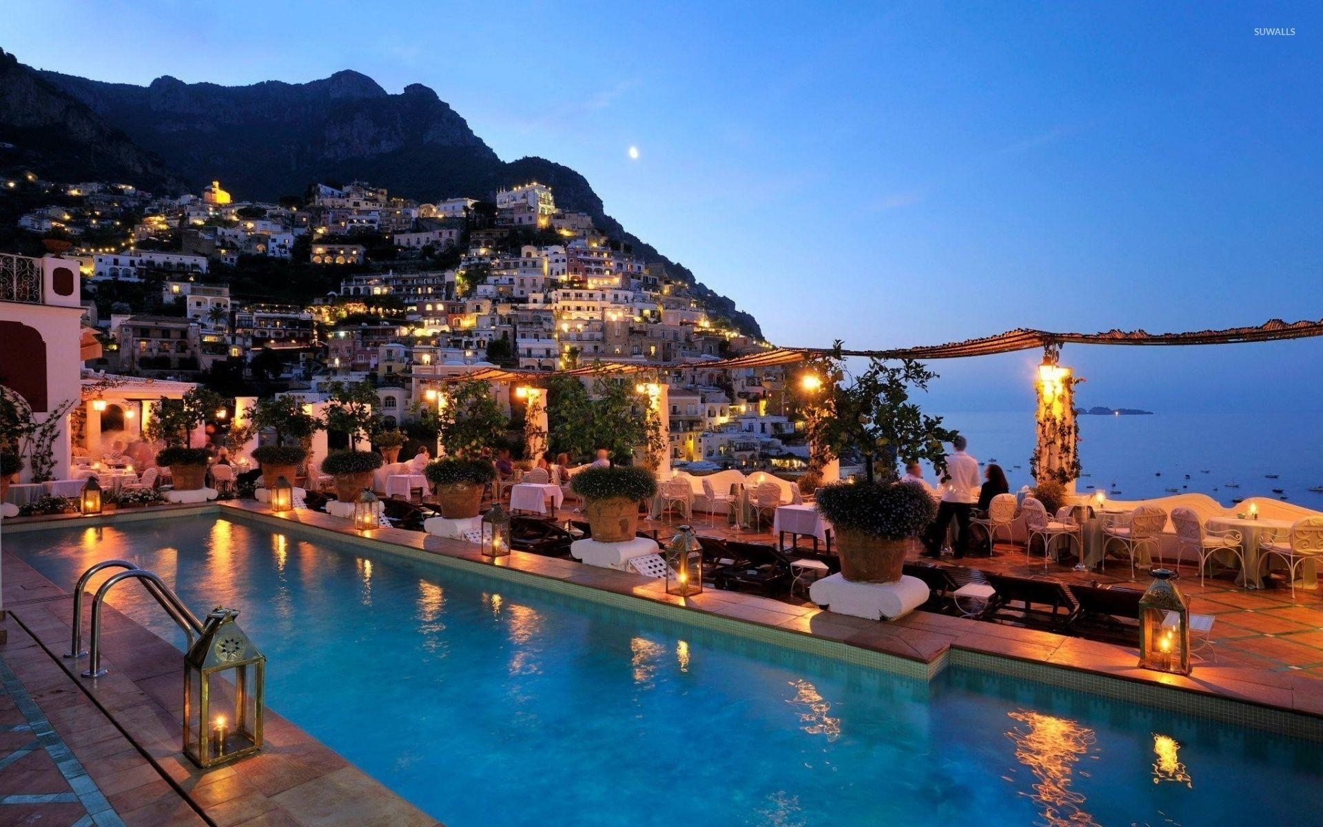 1920x1200 Amazing lights in Amalfi wallpaper wallpaper, Desktop