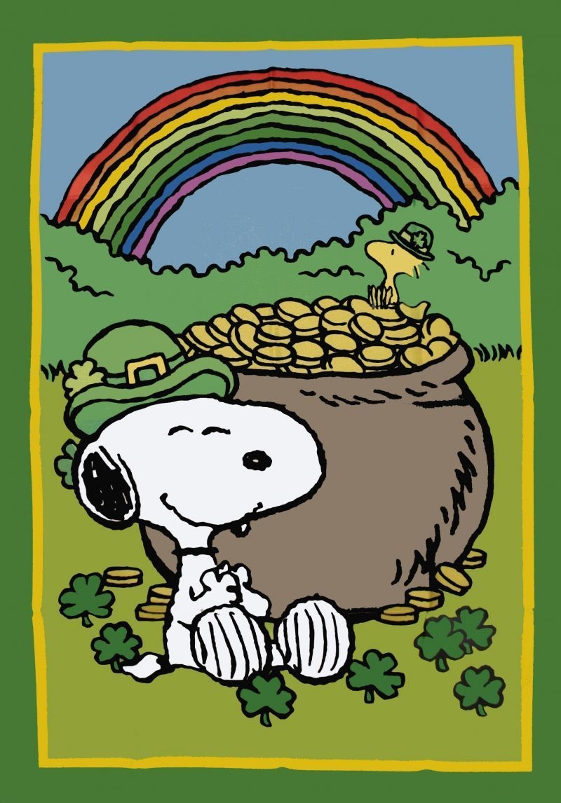 800x1150 SNOOPY ST. PATRICK'S DAY Flag. Snoopy, Snoopy love, Charlie brown, Phone