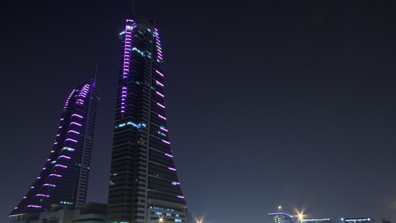 1370x770 Business Bahrain Skyline Bay World City  #business, Desktop