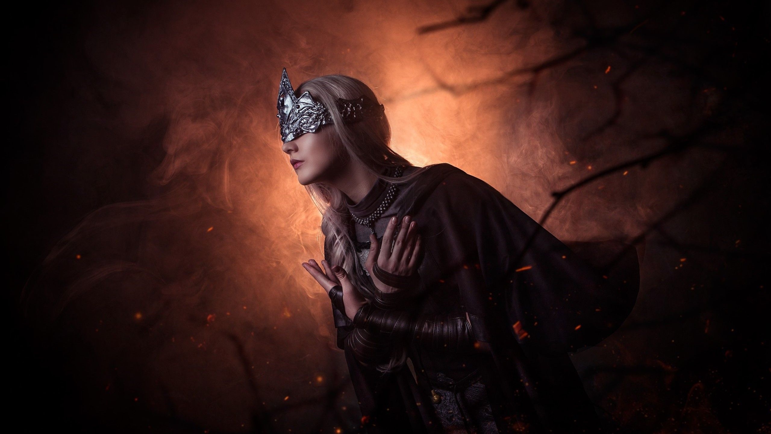 2560x1440 Wallpaper Fire keeper, Cosplay, Dark Souls Fantasy,. Wallpaper for iPhone, Android, Mobile and Desktop, Desktop