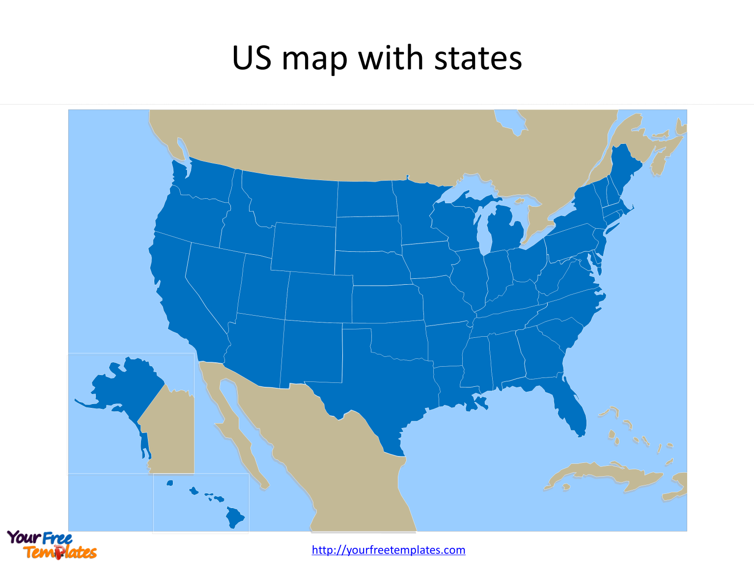 1540x1160 Free US map with states PowerPoint, Desktop