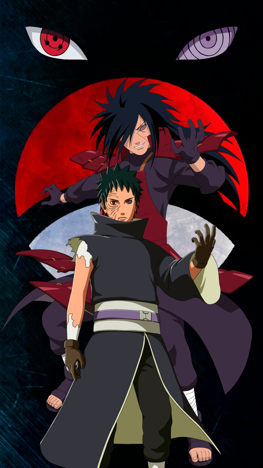 1080x1920 Madara Uchiha e Obito Uchiha. Madara wallpaper, Óbito, Phone