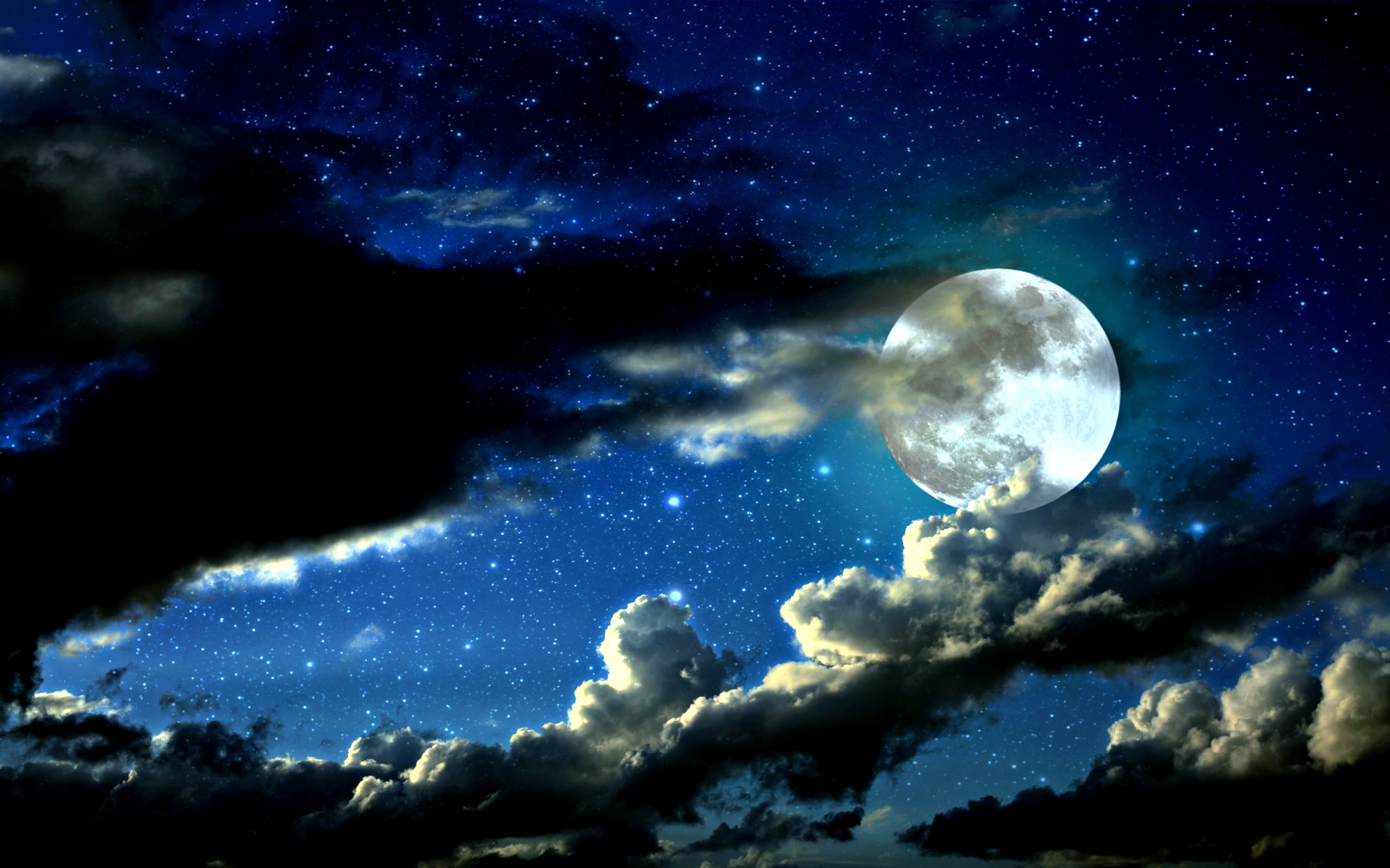 2560x1600 Moon Wallpaper Background, Desktop