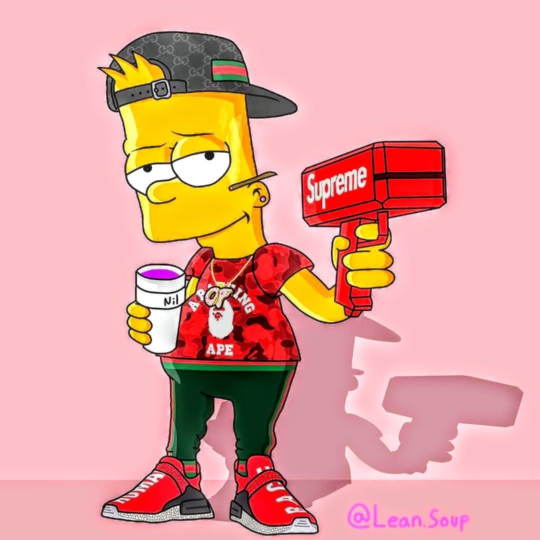 1080x1080 Bart Drip Wallpaper, Phone