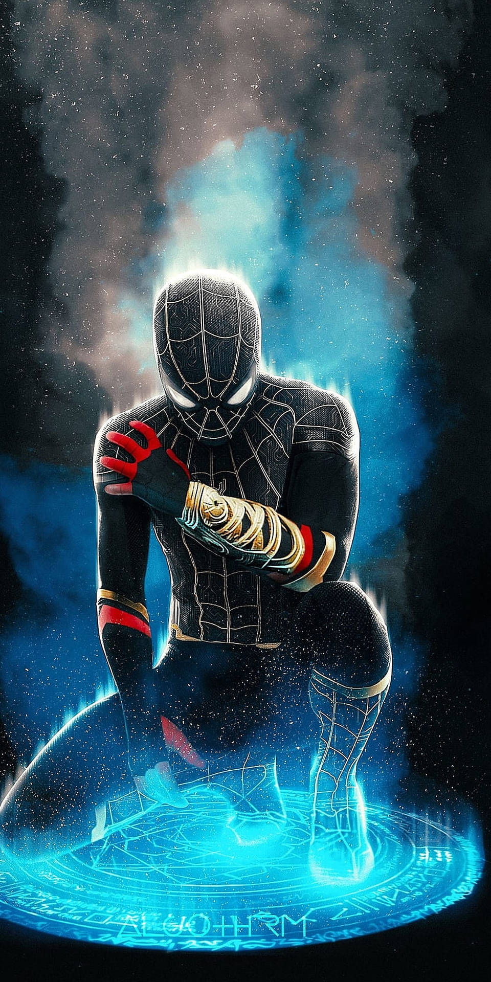 960x1920 Download Black Suit Spider Man 4k Wallpaper, Phone