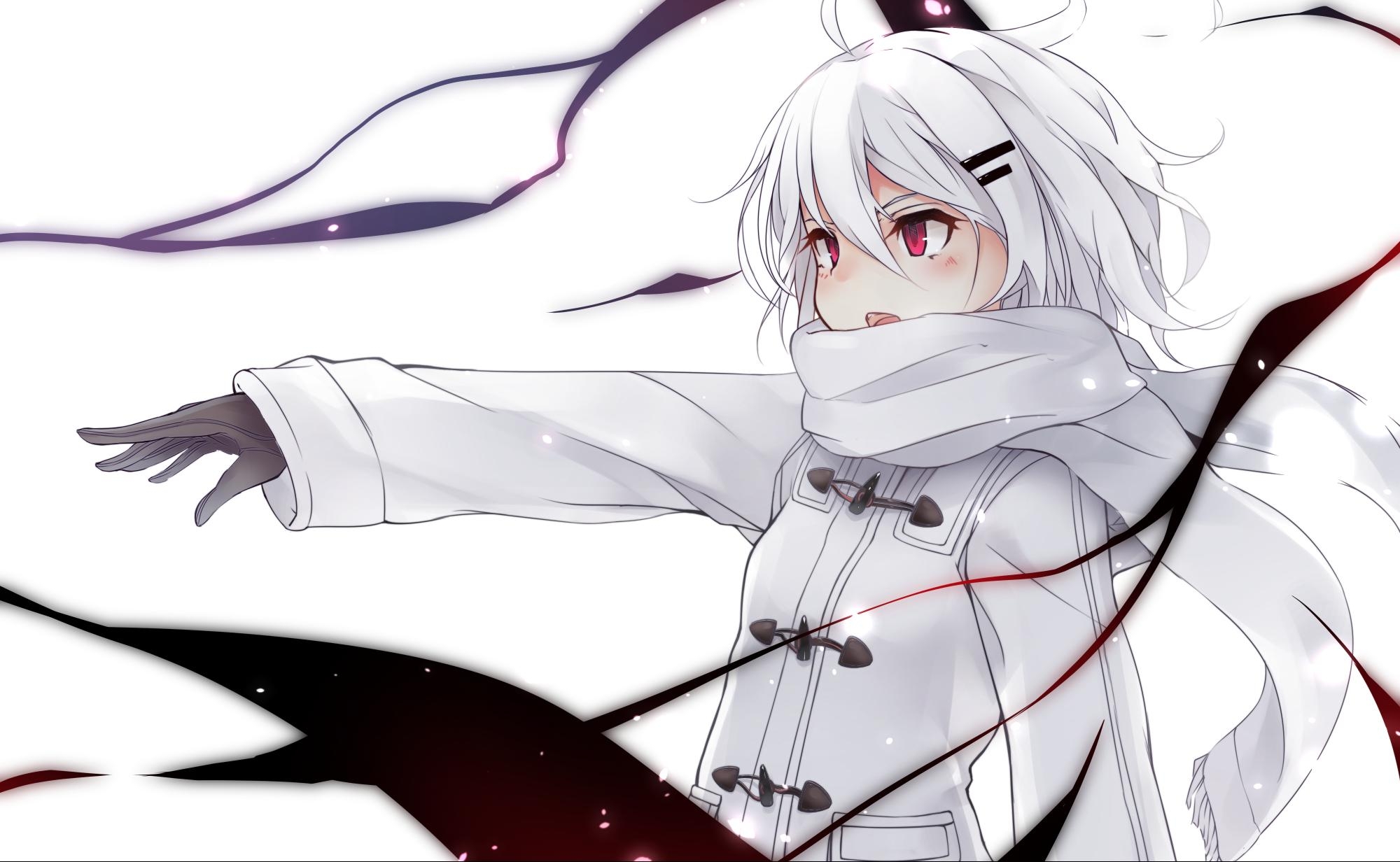 2000x1240 White Anime Girl Wallpaper Free White Anime Girl, Desktop