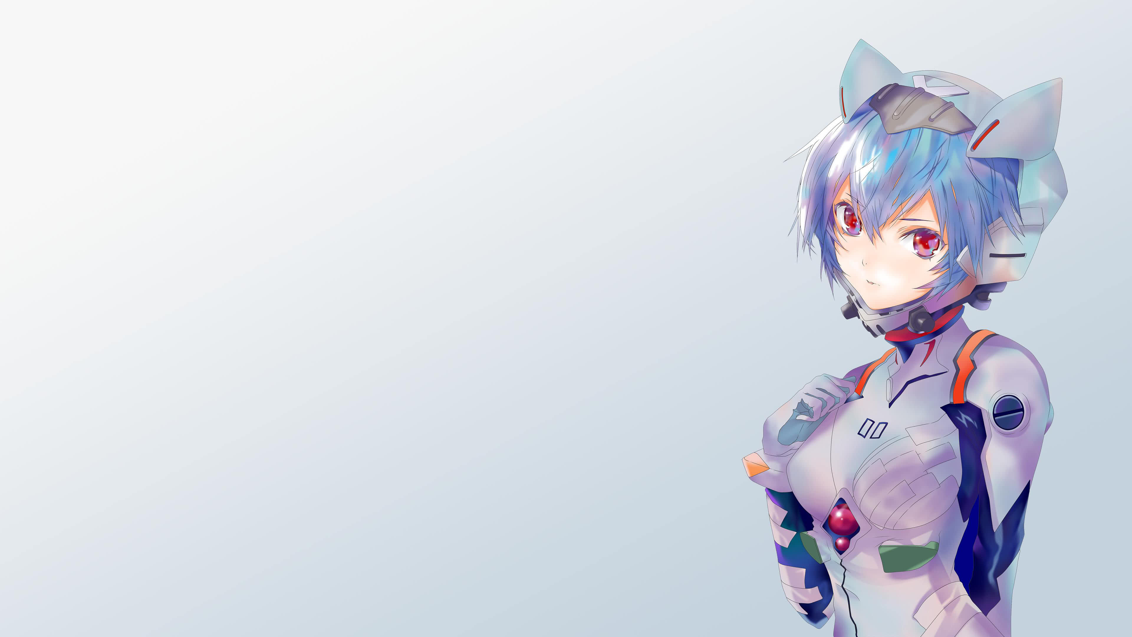 3840x2160 Neon Genesis Evangelion Rei Ayanami Portrait UHD 4K Wallpaper, Desktop