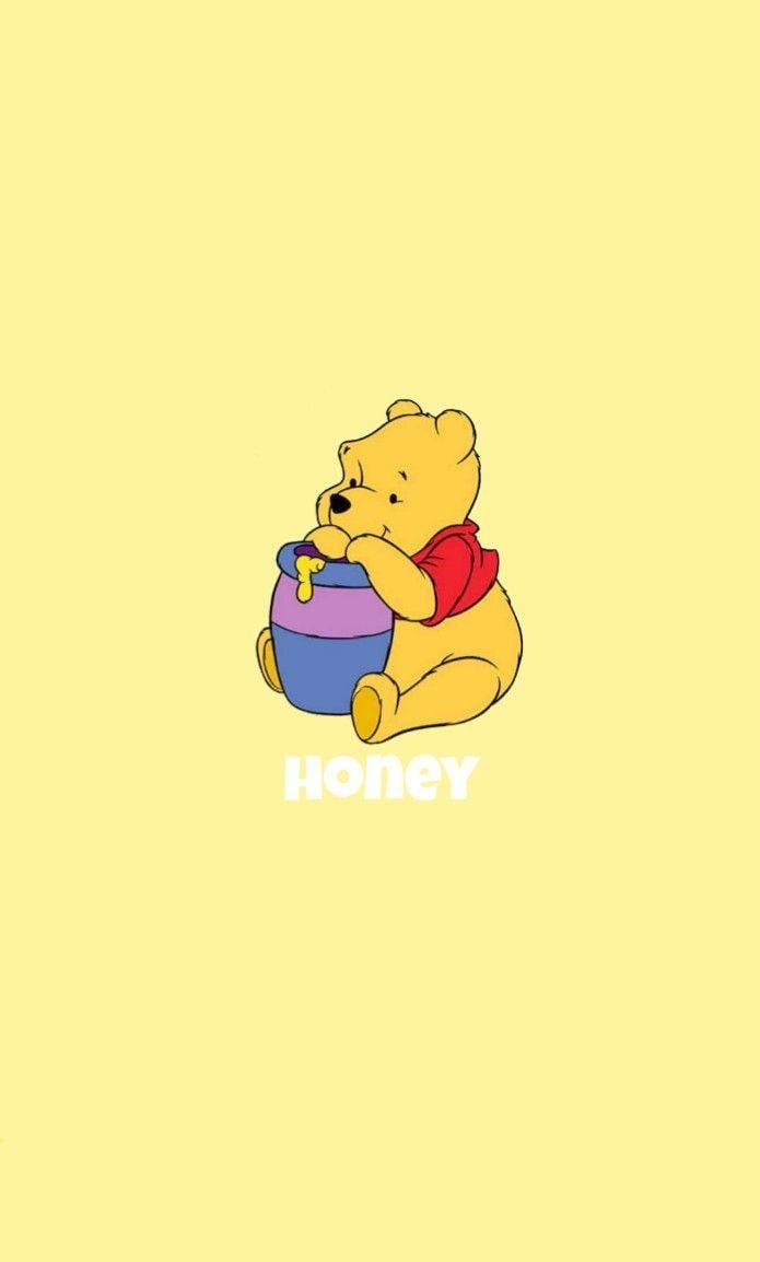 700x1160 yellow aesthetic honey winnie the pooh wallpaper iphone, Phone