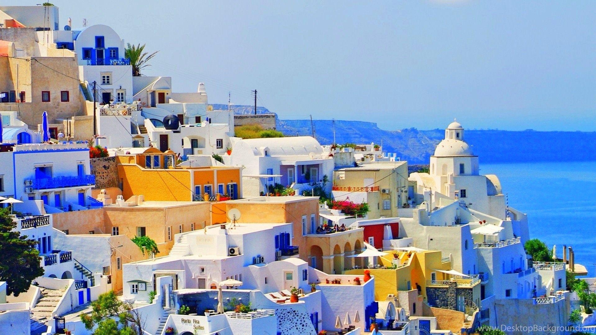 1920x1080 Santorini Wallpaper Desktop Background, Desktop