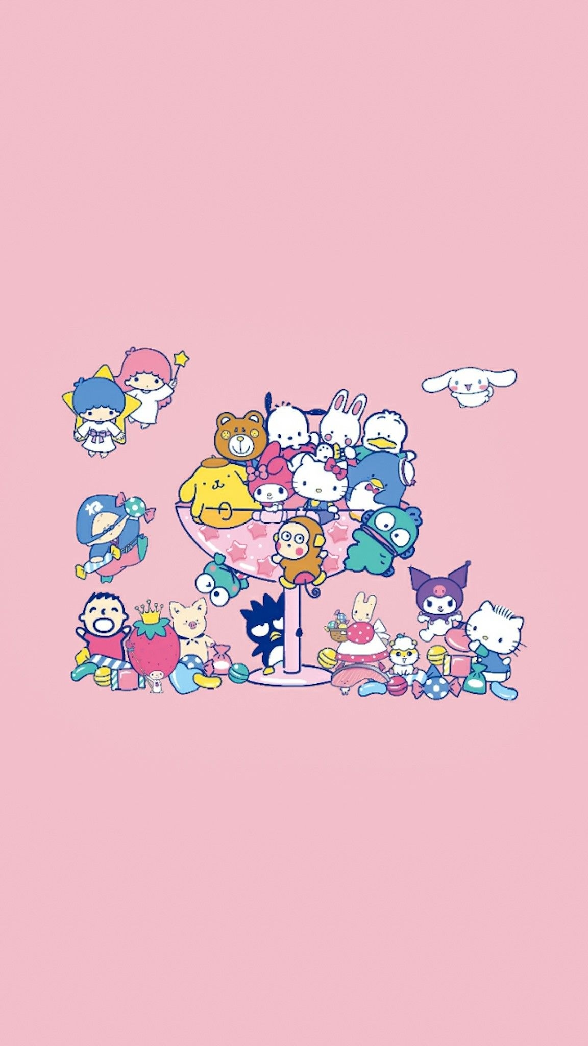 1160x2050 Sanrio BG」おしゃれまとめの人気アイデア｜｜APOAME. キティの壁紙, リトルツインスターズ, サンリオ イラスト, Phone