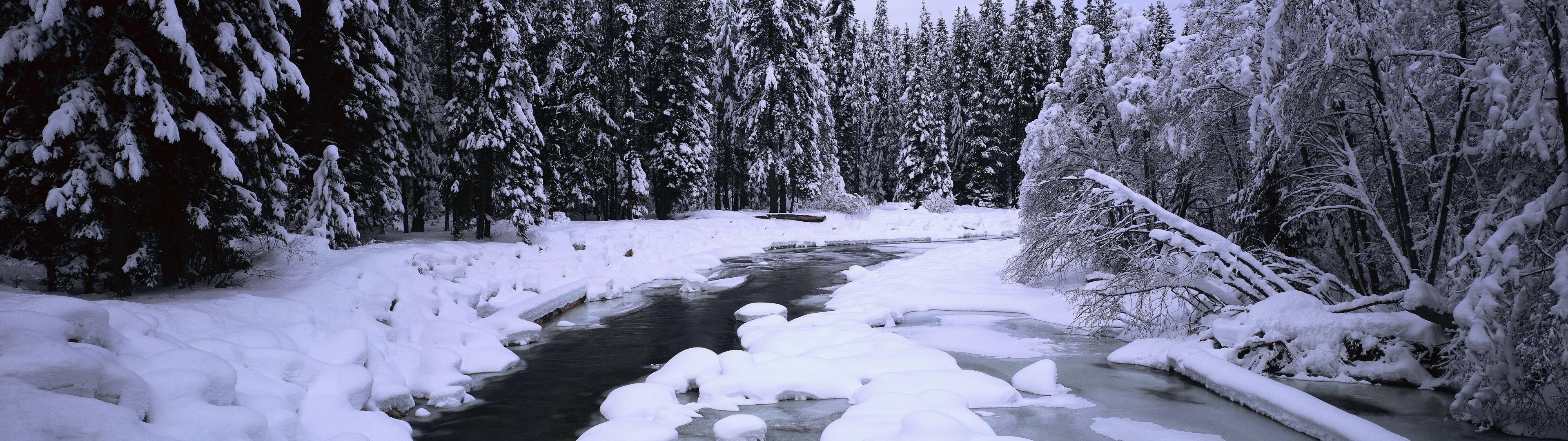 3840x1080 Feeling Wintery, Dual Screen