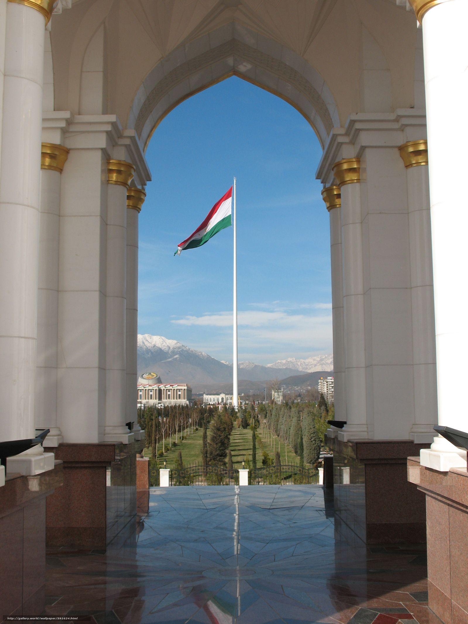 1600x2140 Download wallpaper Tajikistan, Dushanbe, government, flag free, Phone