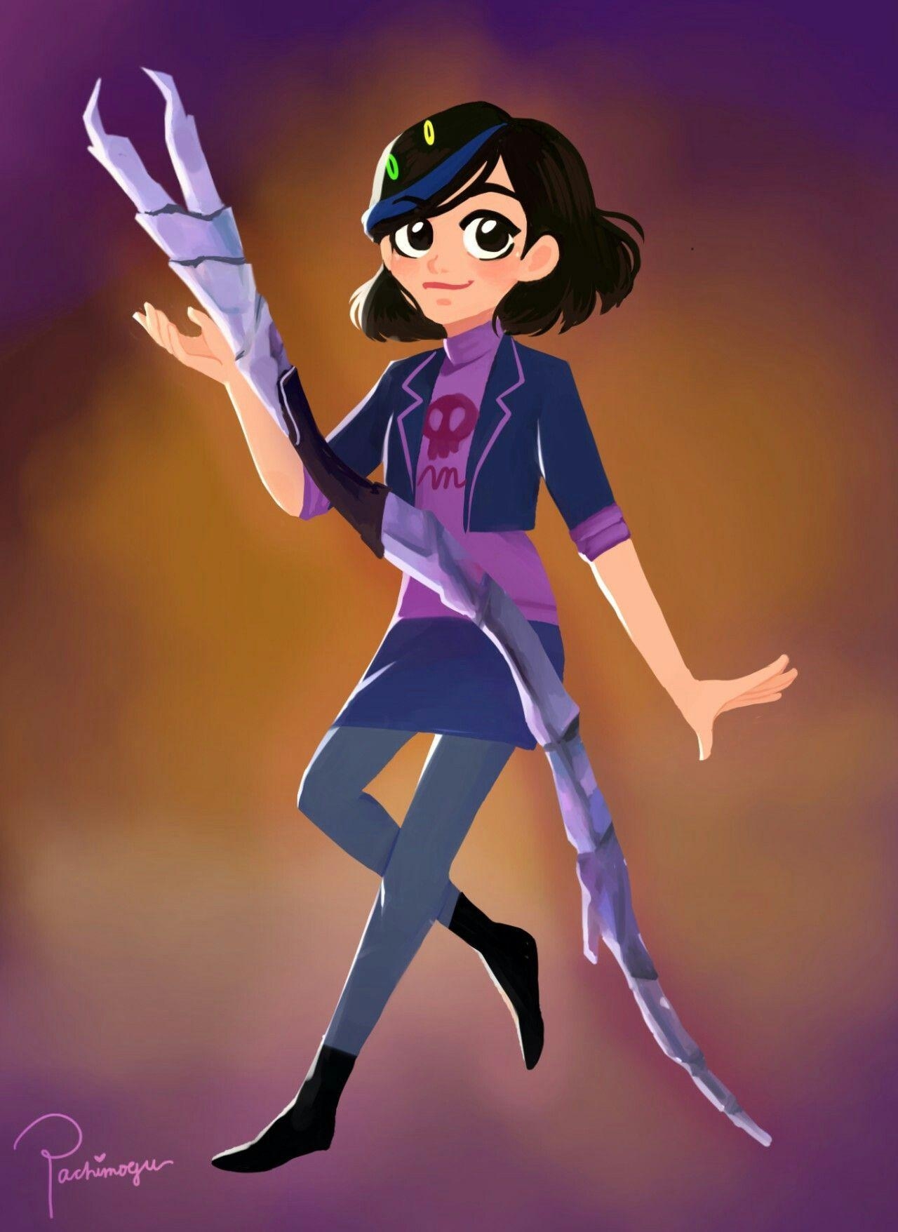 1280x1760 Trollhunters: Claire Nuñez and her Shadow Staff. Trollhunters, Phone