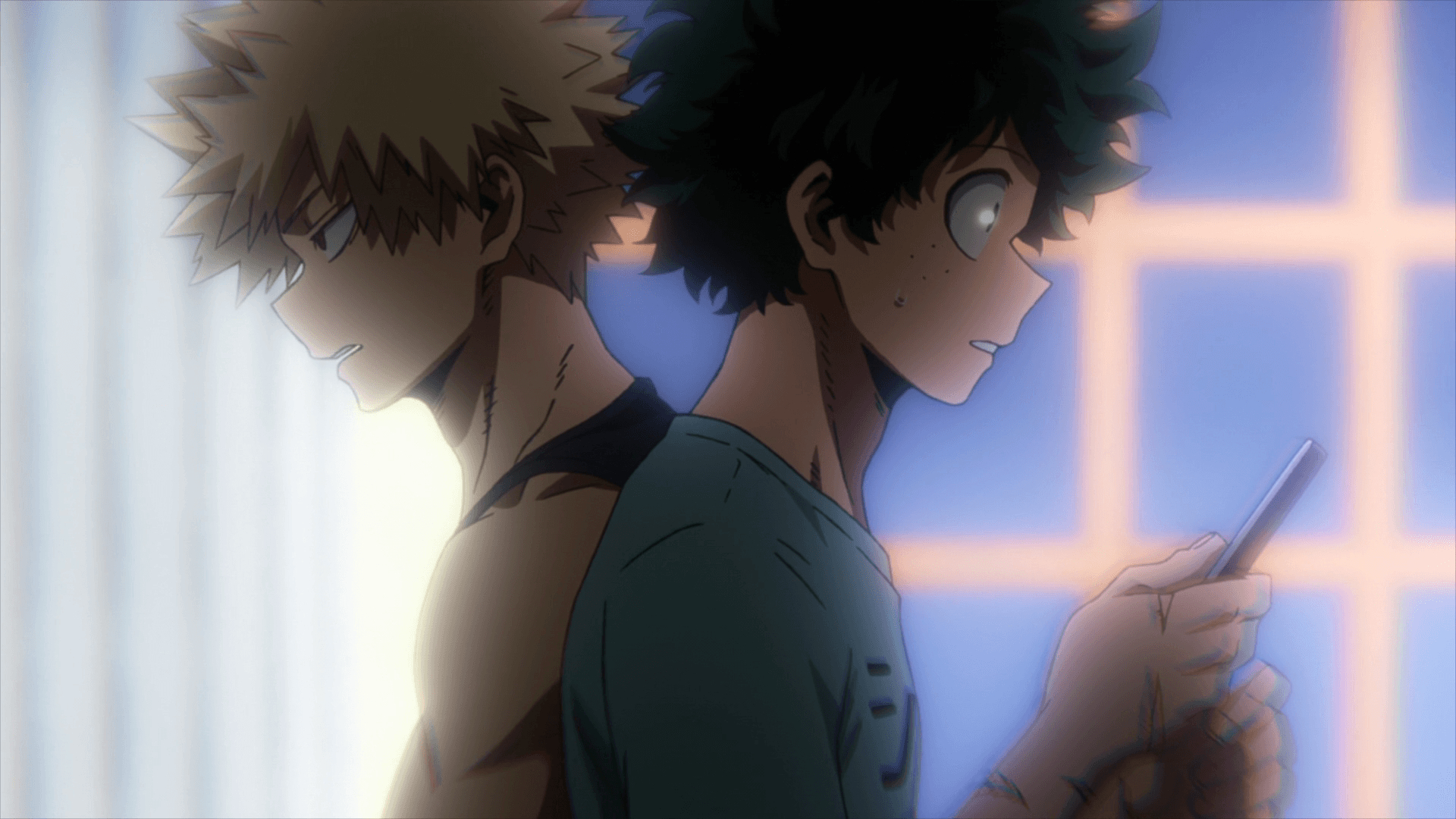 1920x1080 Izuku Midoriya vs. Katsuki Bakugo. My Hero Academia, Desktop