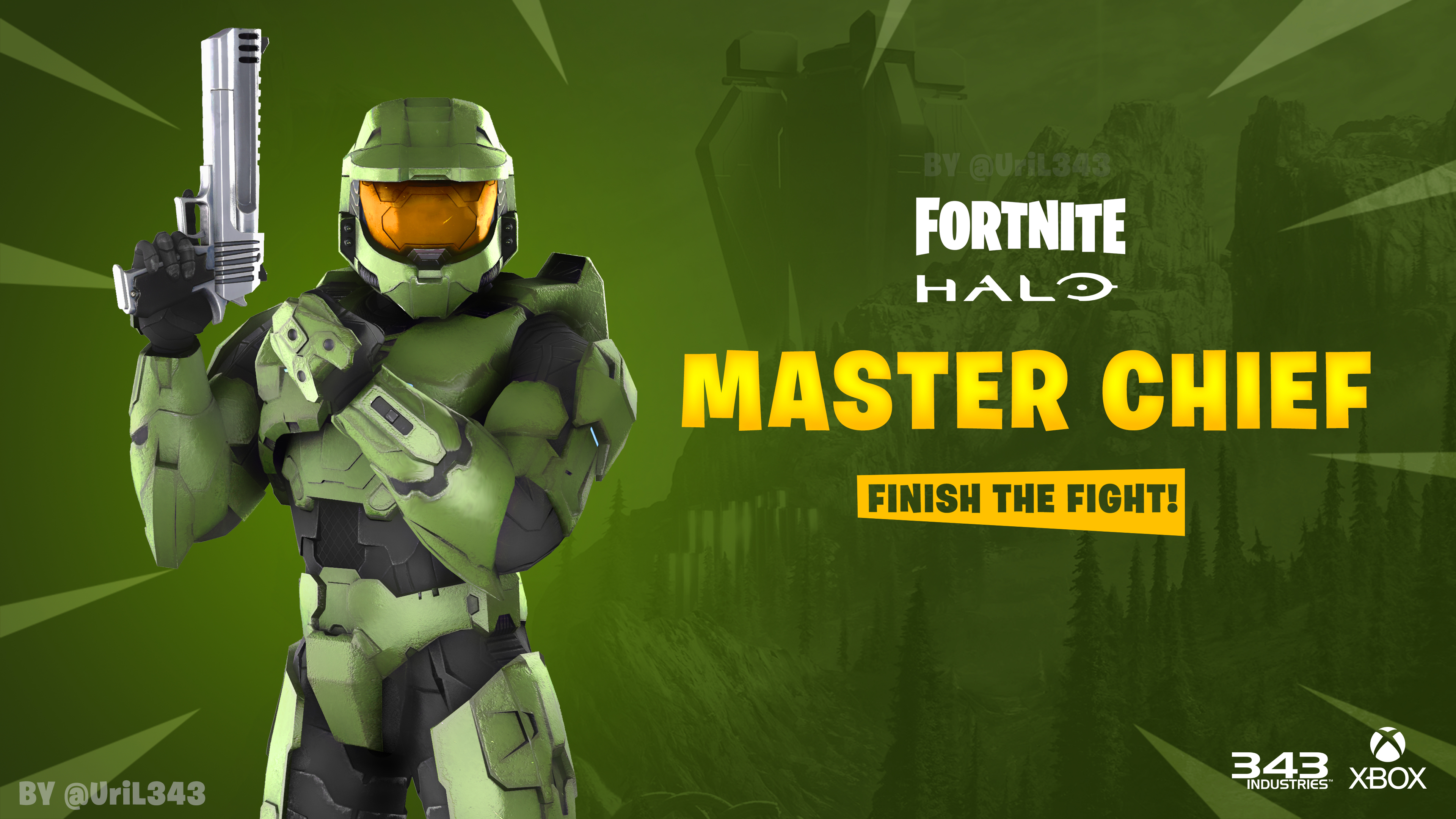 3840x2160 Master Chief Fortnite wallpaper, Desktop