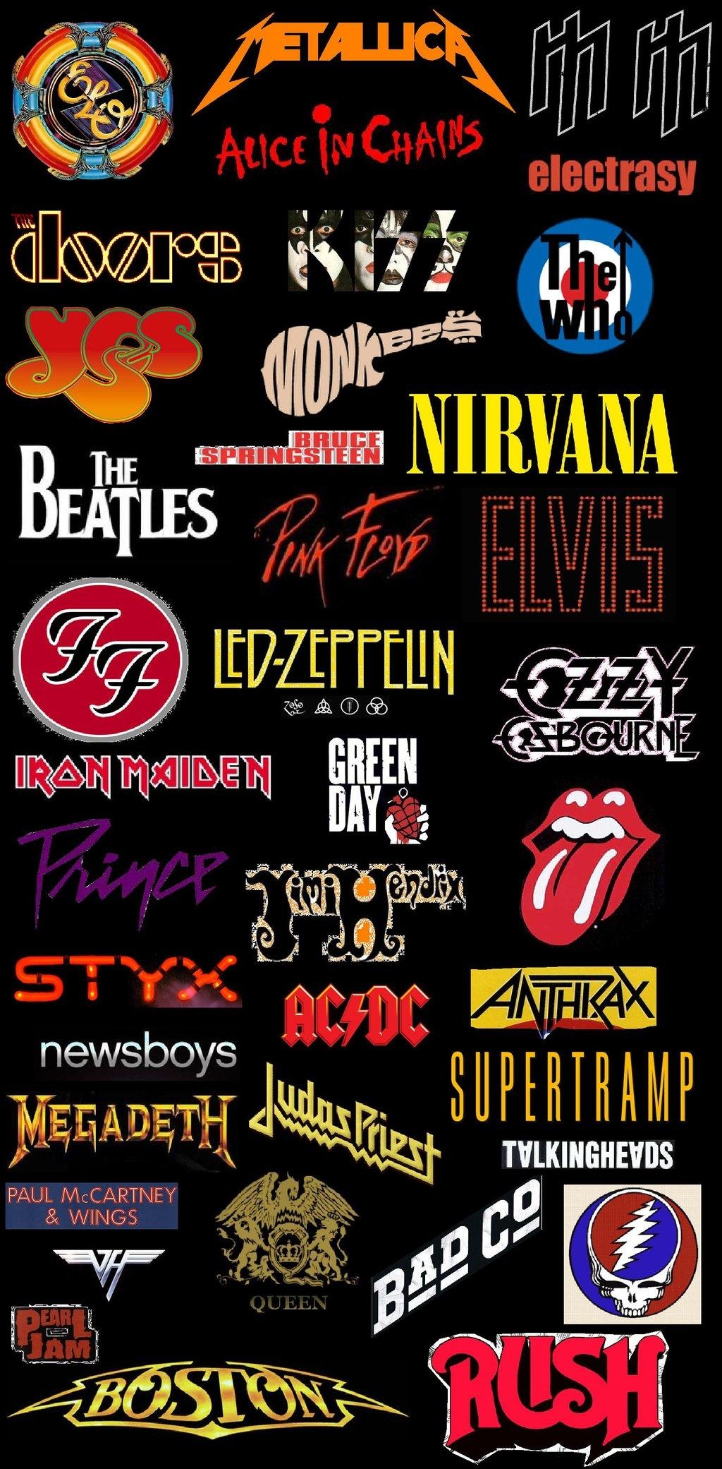 1030x2090 Classic Rock Bands Wallpaper, Phone