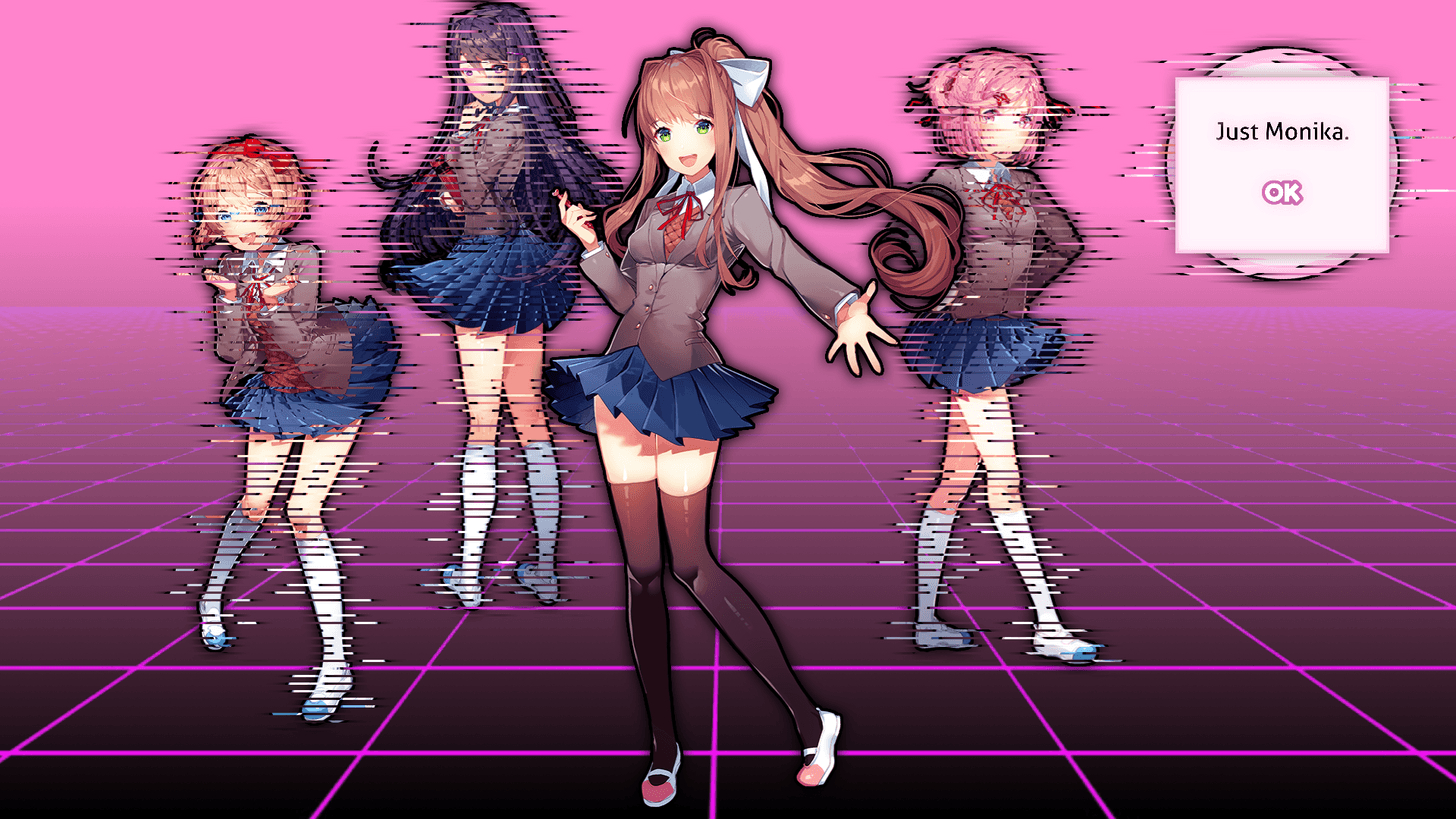 1460x820 DDLC Desktop Wallpaper. Literature club, Aesthetic memes, Desktop